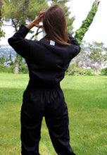 Load image into Gallery viewer, Intense Black Boilersuit - Twooak Atelier