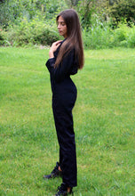Load image into Gallery viewer, Intense Black Boilersuit - Twooak Atelier
