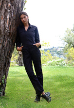 Load image into Gallery viewer, Intense Black Boilersuit - Twooak Atelier
