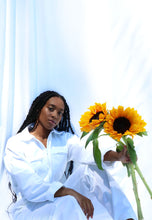 Load image into Gallery viewer, Minimalist White Boilersuit - Twooak Atelier