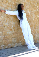 Load image into Gallery viewer, Minimalist White Boilersuit - Twooak Atelier
