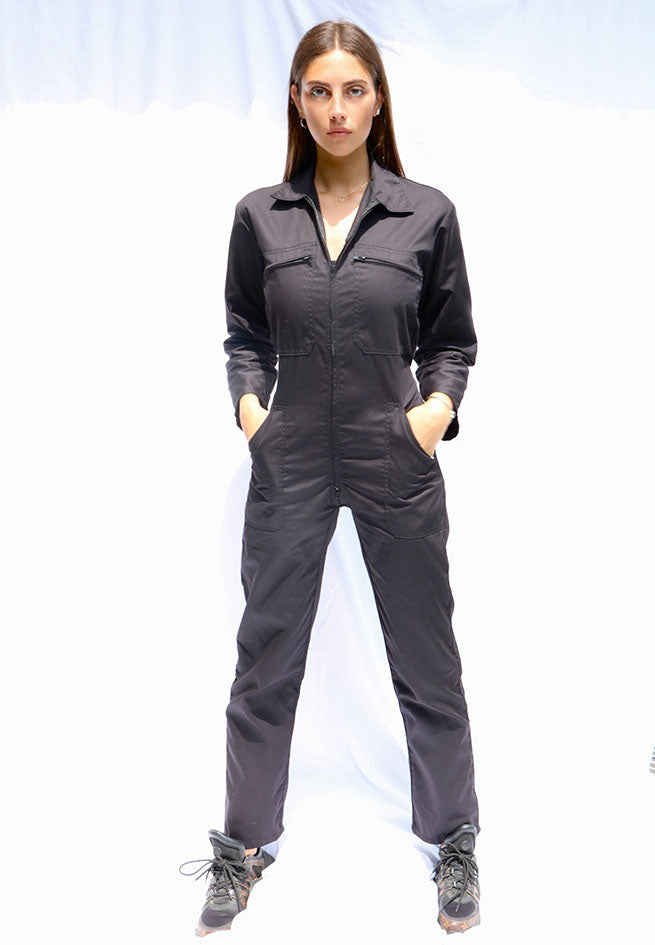 Black women's hot sale boiler suit