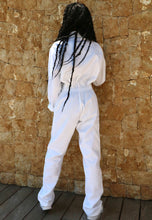 Load image into Gallery viewer, Minimalist White Boilersuit - Twooak Atelier
